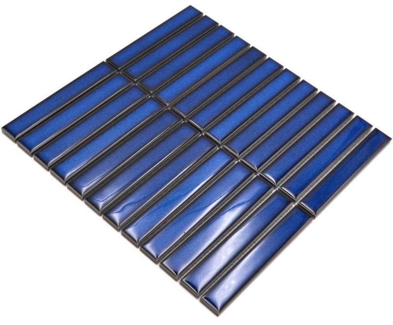 Bacchette in ceramica per mosaico Modern Art blu cobalto lucido MOS24-S40