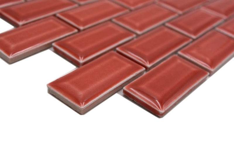 Mosaico ceramico da parete composito uni red MOS26-0912