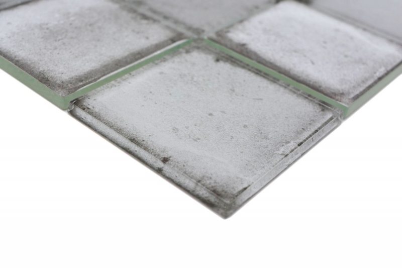 Piastrella di mosaico di vetro Retro Vinatage stile cemento grigio pastello MOS88-S02