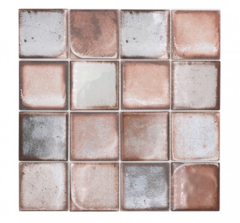 Piastrella di vetro per mosaico Retro Vinatage Stile cemento Beige pastello MOS88-S06