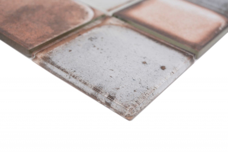 Piastrella di vetro per mosaico Retro Vinatage Stile cemento Beige pastello MOS88-S06