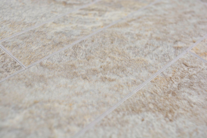 Tappetino autoadesivo in vinile effetto pietra beige grigio rettangolare MOS200-SP01