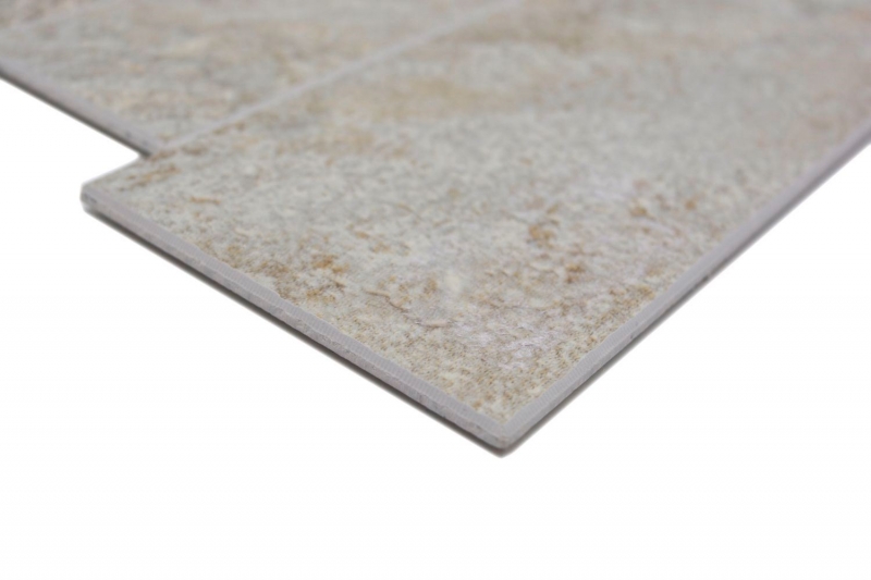 Tappetino autoadesivo in vinile effetto pietra beige grigio rettangolare MOS200-SP01