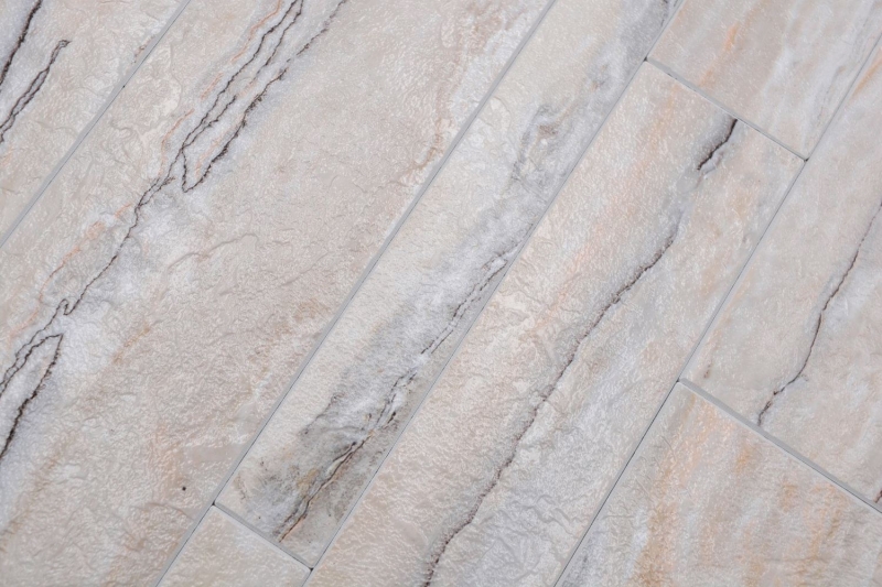 Tappetino autoadesivo in vinile effetto pietra bianco grigio oro rettangolare MOS200-SP06