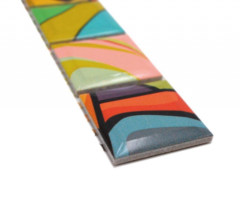 Bordo a mosaico colorato Pop UP ART Andy Warhole stile retro motivo ceramica MOS14BOR-1605