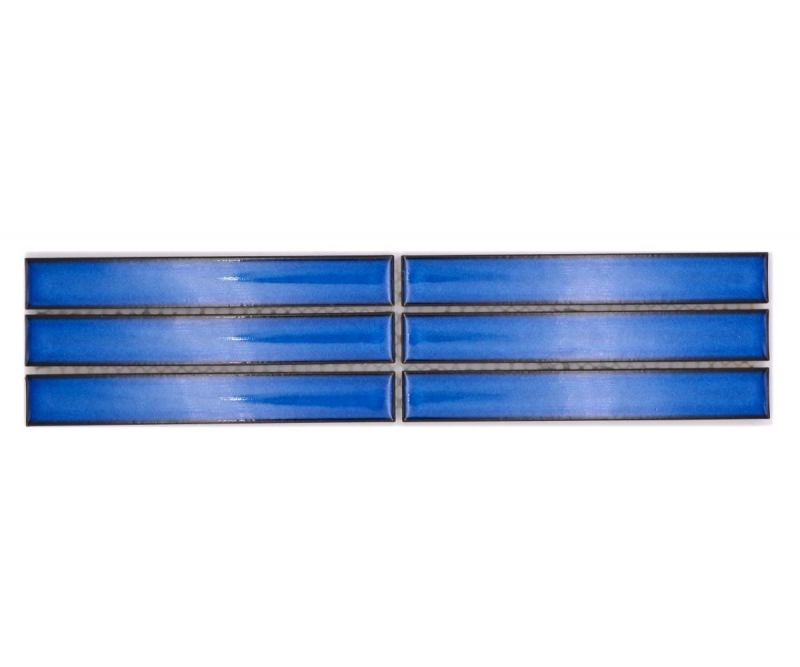 Bordo a mosaico bacchette blu specchiato lucido MOS24BOR-CS46