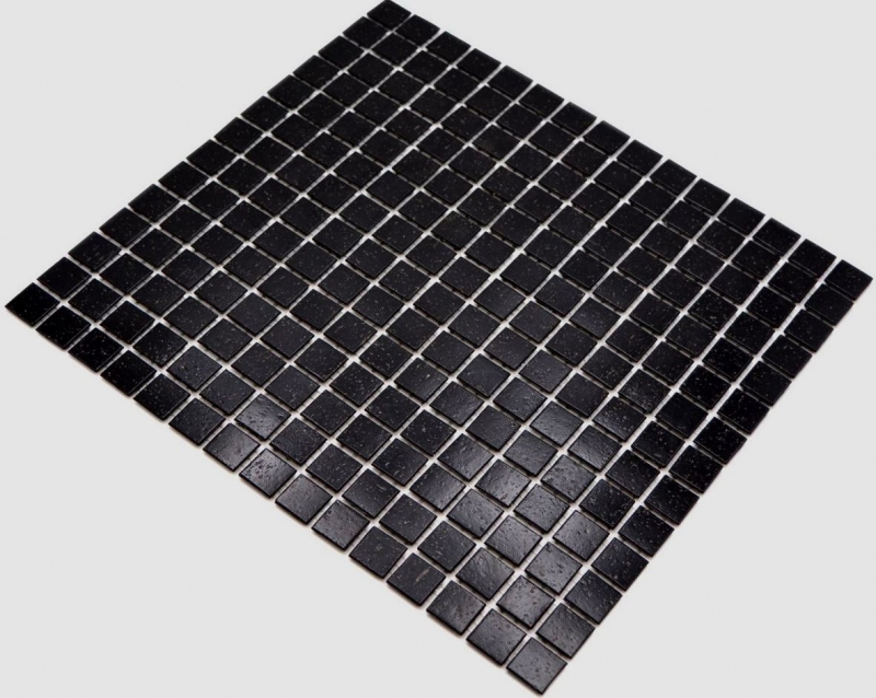 Piastrella di vetro a mosaico nero a macchie Backsplash cucina MOS50-0302-P