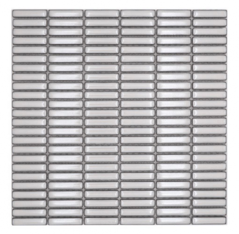 Ceramica mosaico bianco antico lucido bambù look mosaico piastrelle cucina muro piastrelle backsplash bagno doccia muro MOS24-BM3_f