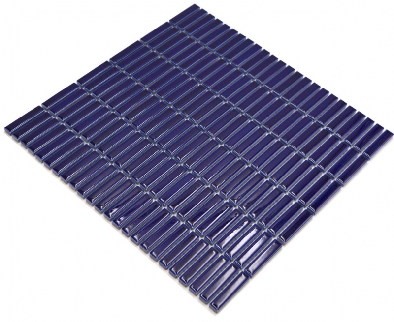 Ceramica mosaico blu cobalto lucido bambù look mosaico piastrelle cucina muro piastrelle backsplash bagno doccia muro MOS24-BM5_f