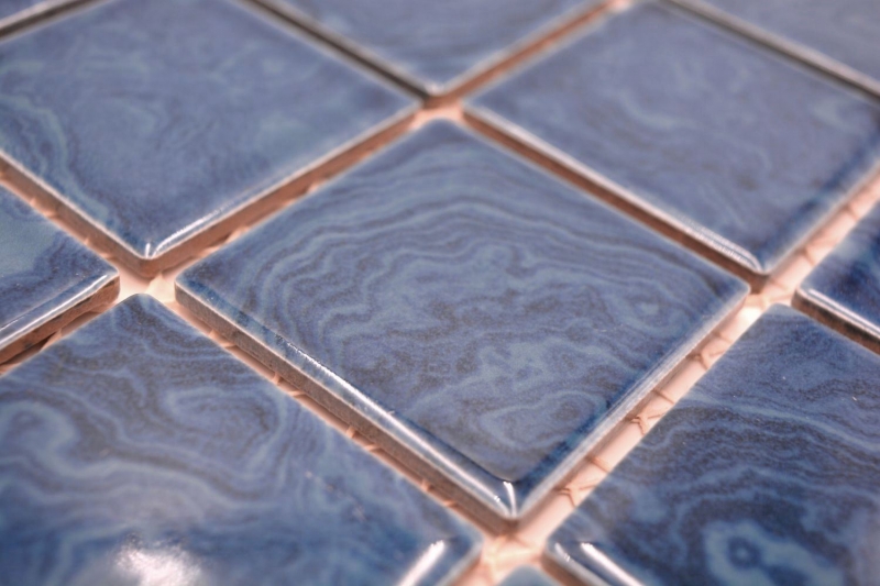 Mosaico ceramico blu lucido n.d. Mosaico piastrella cucina piastrella parete specchio bagno doccia parete MOS14-0404_f