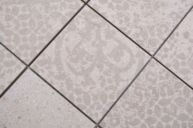 Mosaico ceramico beige opaco aspetto retrò piastrelle mosaico cucina piastrelle backsplash bagno doccia parete MOS23-B5_f