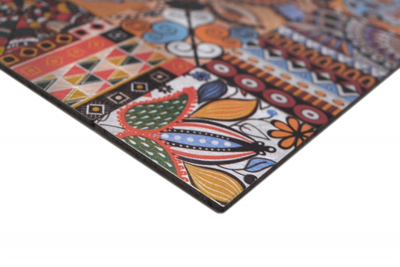 Piastrelle a mosaico autoadesive multicolori lucide dallaspetto retrò piastrelle a mosaico per cucina piastrelle a specchio bagno MOS200-U01_f