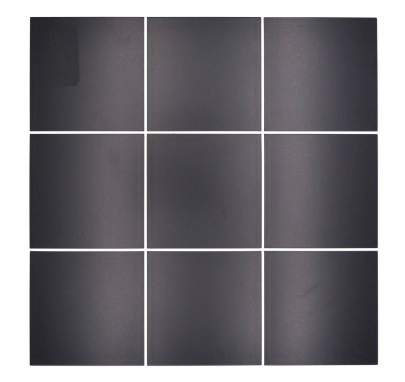 Piastrelle a mosaico autoadesive nero opaco look nero piastrelle a mosaico cucina muro piastrelle backsplash bagno MOS200-B03_f