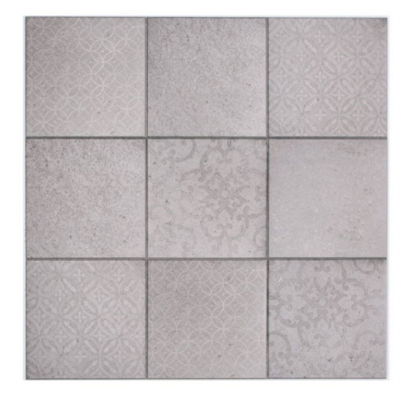 Piastrelle a mosaico autoadesive grigio opaco aspetto shabby chic piastrelle a mosaico parete cucina backsplash bagno MOS200-SCELLO_f