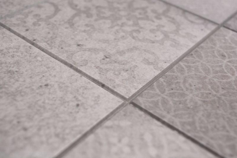 Piastrelle a mosaico autoadesive grigio opaco aspetto shabby chic piastrelle a mosaico parete cucina backsplash bagno MOS200-SCELLO_f