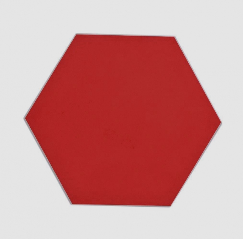 Piastrelle di mosaico autoadesive rosso opaco aspetto esagonale piastrelle di mosaico cucina parete backsplash bagno MOS200-S09_f