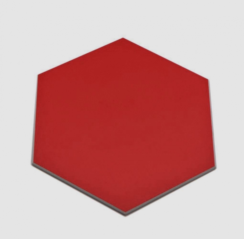 Piastrelle di mosaico autoadesive rosso opaco aspetto esagonale piastrelle di mosaico cucina parete backsplash bagno MOS200-S09_f