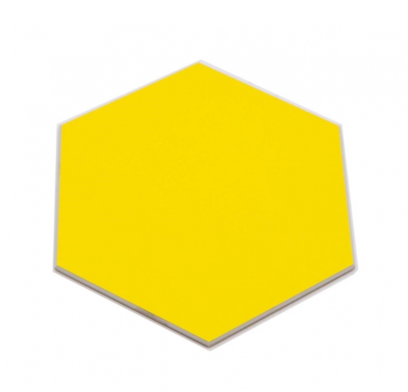 Piastrelle di mosaico autoadesive giallo opaco aspetto esagono piastrelle di mosaico cucina parete backsplash bagno MOS200-S07_f