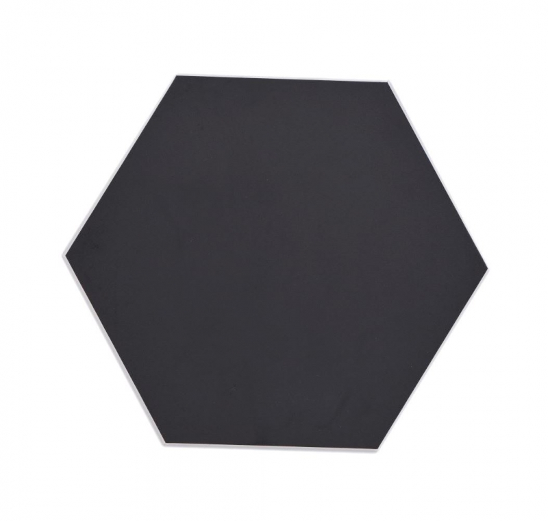 Piastrelle di mosaico autoadesive nero opaco aspetto esagonale piastrelle di mosaico cucina parete backsplash bagno MOS200-S03_f