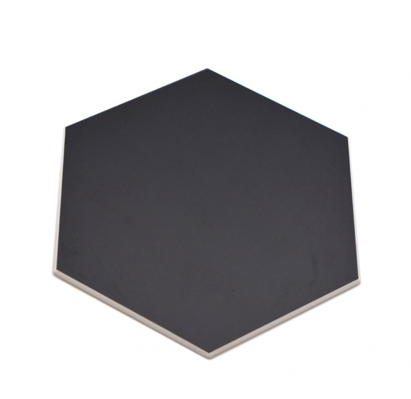 Piastrelle di mosaico autoadesive nero opaco aspetto esagonale piastrelle di mosaico cucina parete backsplash bagno MOS200-S03_f