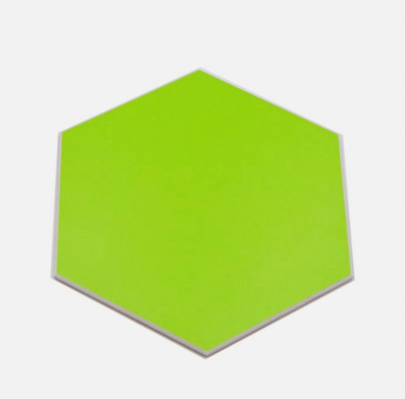 Piastrelle di mosaico autoadesive verde opaco aspetto esagono piastrelle di mosaico cucina muro piastrelle backsplash bagno MOS200-S05_f