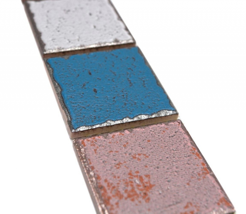 Border Border mosaico multicolore opaco aspetto retrò piastrelle mosaico cucina piastrelle muro specchio bagno doccia MOS24BOR-1234_f