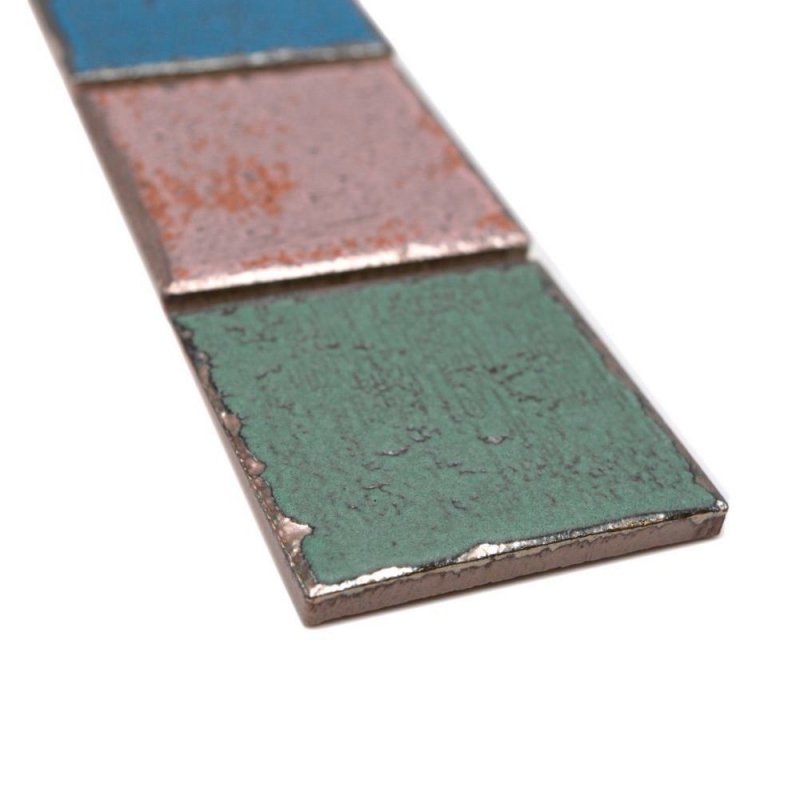 Border Border mosaico multicolore opaco aspetto retrò piastrelle mosaico cucina piastrelle muro specchio bagno doccia MOS24BOR-1234_f