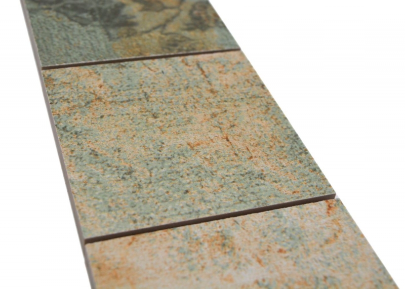 Border Border mosaico mix beige/marrone/verde opaco effetto tappeto piastrella mosaico cucina piastrella muro specchio bagno doccia MOS23BOR-95CB_f