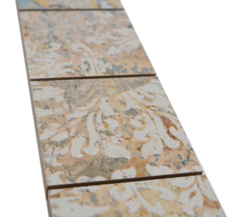 Border Border mosaico mix chiaro multicolore opaco effetto tappeto piastrelle mosaico cucina piastrelle muro specchio bagno doccia MOS16BOR-71CS_f
