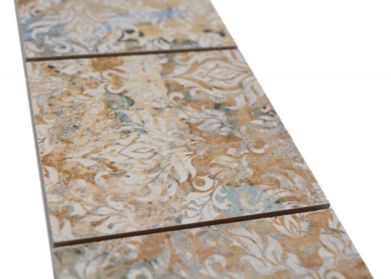 Border Border mosaico mix chiaro multicolore opaco effetto tappeto piastrelle mosaico cucina piastrelle muro specchio bagno doccia MOS23BOR-95CS_f