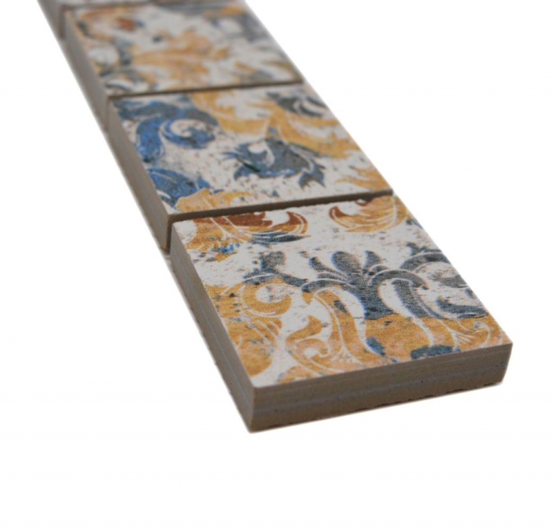 Border Border mosaico mix forte multicolore opaco aspetto tappeto piastrelle mosaico cucina piastrelle muro specchio bagno doccia MOS14BOR-47CV_f