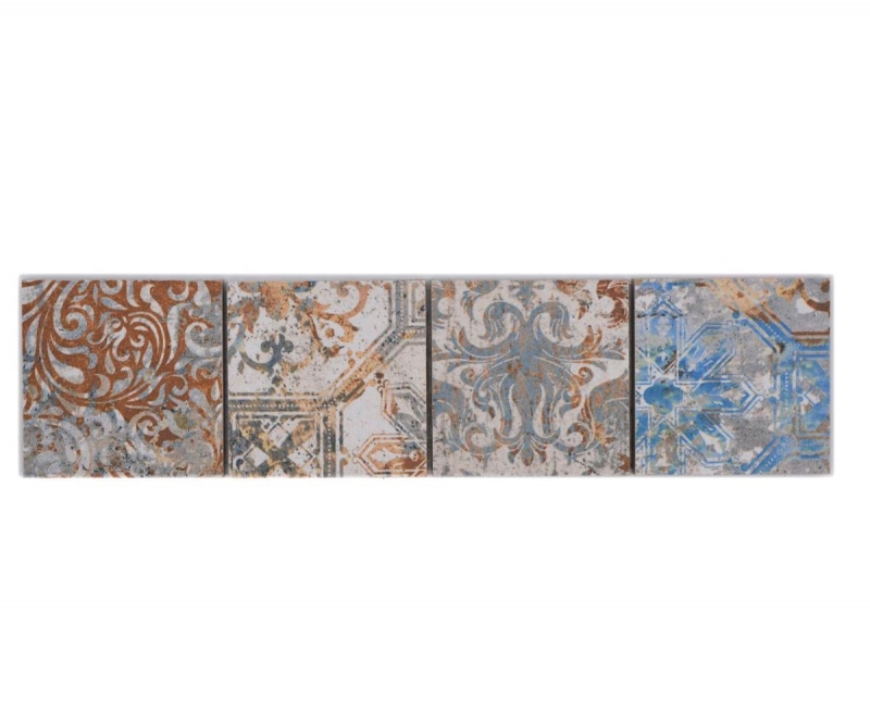 Border Border mosaico mix forte multicolore opaco aspetto tappeto piastrelle mosaico cucina piastrelle muro specchio bagno doccia MOS16BOR-71CV_f