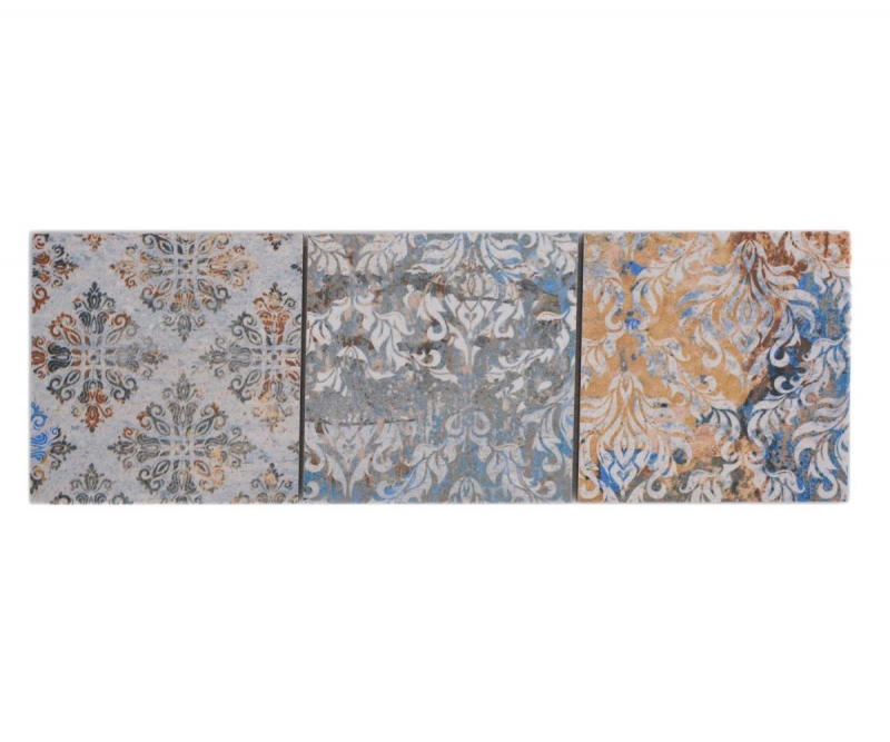 Border Border mosaico mix forte multicolore opaco aspetto tappeto piastrelle mosaico cucina piastrelle muro specchio bagno doccia MOS23BOR-95CV_f