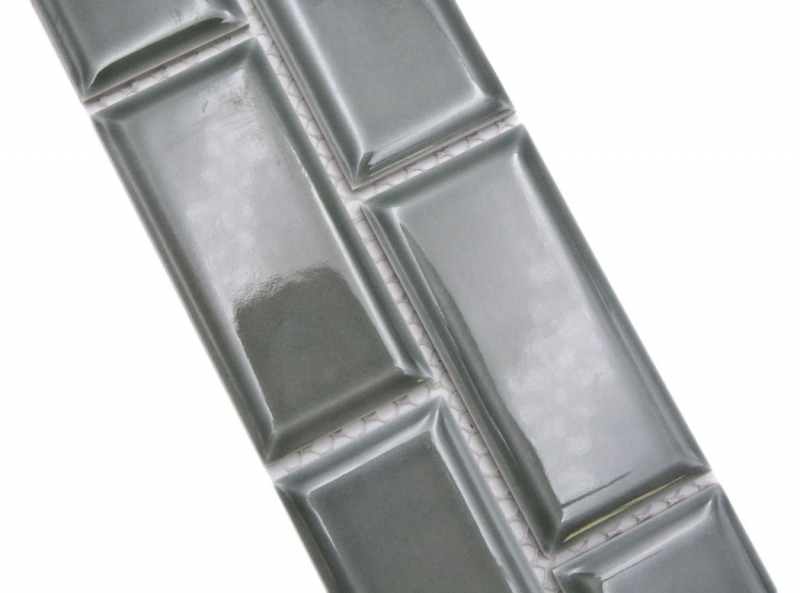 Border Border mosaico petrol glossy metro look mosaic tile kitchen wall tile mirror bathroom shower wall MOS26BORM-0218_f