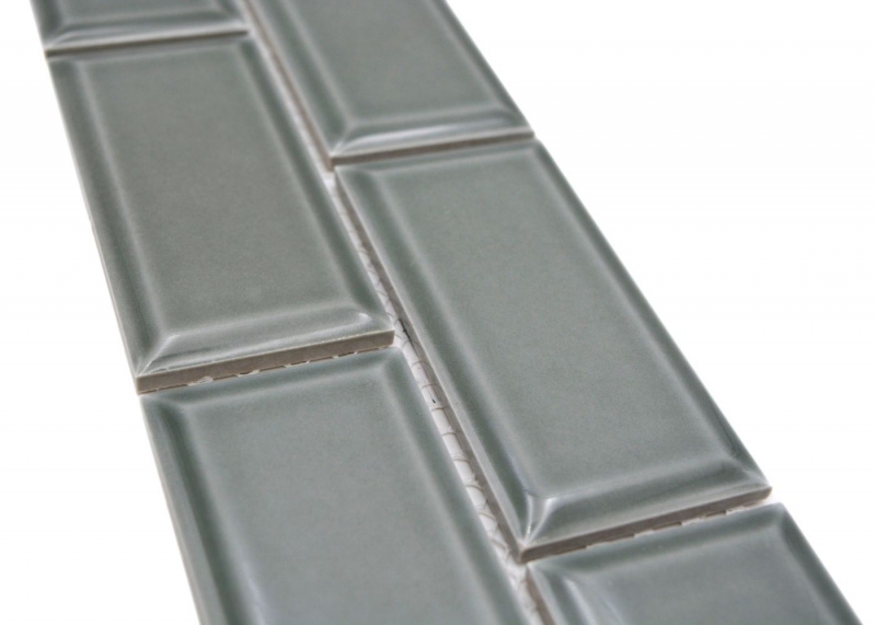 Border Border mosaico petrol glossy metro look mosaic tile kitchen wall tile mirror bathroom shower wall MOS26BORM-0218_f