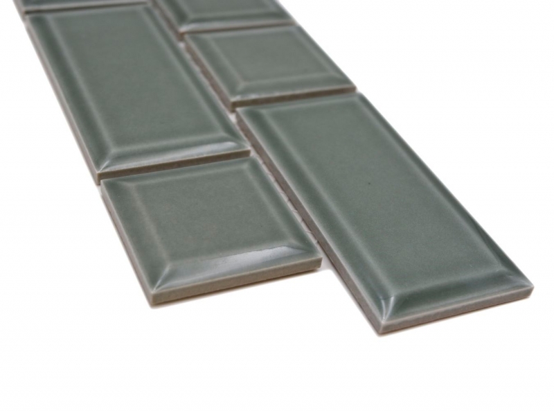Border Border mosaico petrol glossy metro look mosaic tile kitchen wall tile mirror bathroom shower wall MOS26BORWM-0218_f