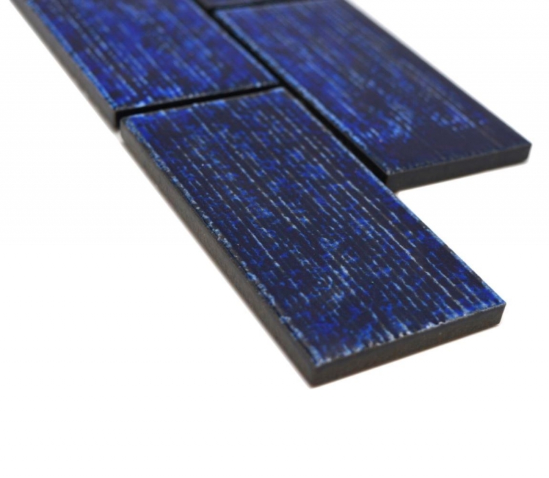 Border Border mosaico blu lucido aspetto composito piastrelle di mosaico parete cucina backsplash bagno doccia parete MOS26BOR-KAS6_f