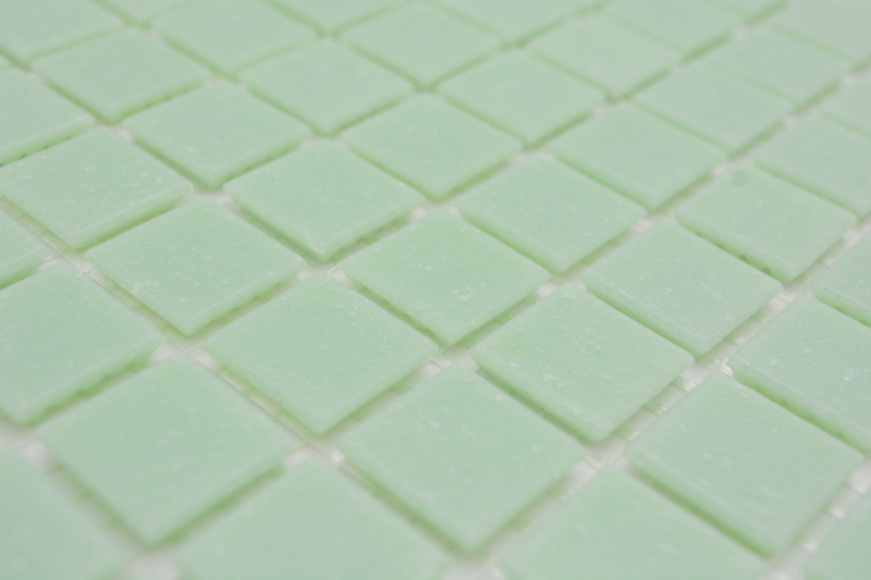 Piastrella di vetro a mosaico verde pastello lucida effetto piscina piastrella di mosaico parete cucina piastrella specchio bagno doccia parete MOS200-A21_f