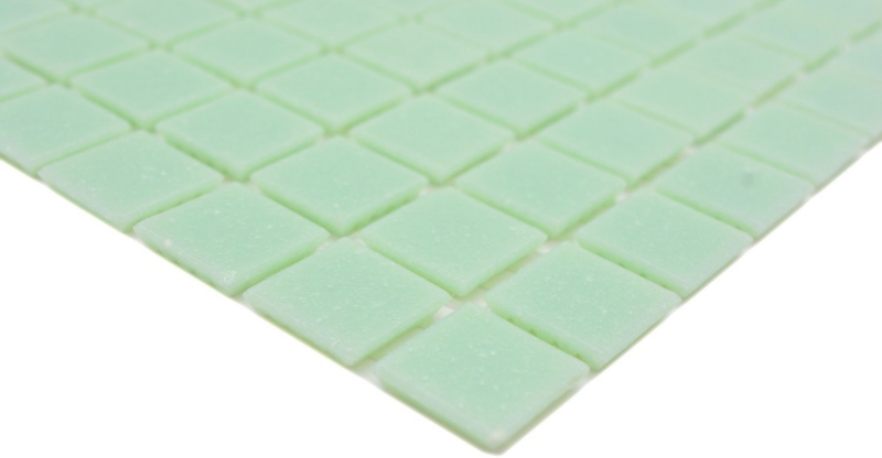 Piastrella di vetro a mosaico verde pastello lucida effetto piscina piastrella di mosaico parete cucina piastrella specchio bagno doccia parete MOS200-A21_f