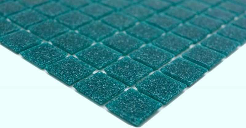 Piastrella di vetro a mosaico turchese scuro verde lucido aspetto piscina piastrella di mosaico parete cucina piastrella specchio bagno doccia parete MOS200-A67_f