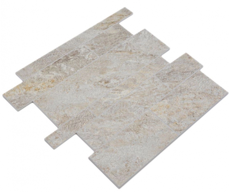 Campione a mano Tappetino autoadesivo in vinile effetto pietra beige grigio Rettangolare MOS200-SP01_m