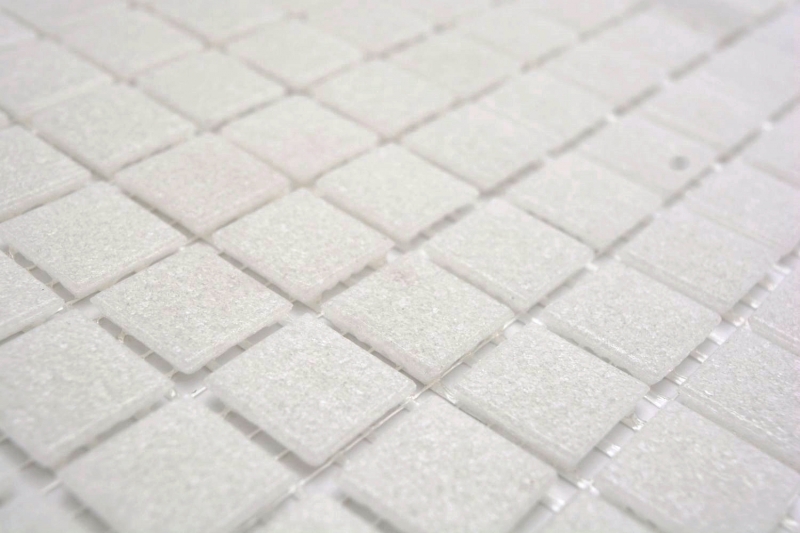 Mosaico in vetro dipinto a mano Mosaico da piscina Mosaico galleggiante Bianco antico Grigio chiaro Crema MOS200-A03_m