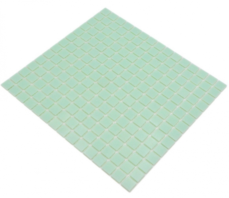 Mosaico in vetro dipinto a mano Mosaico da piscina Mosaico galleggiante Verde chiaro Verde pastello Macchie MOS200-A21_m