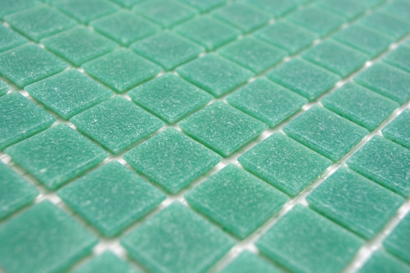 Mosaico di vetro dipinto a mano mosaico piscina mosaico galleggiante mosaico turchese macchie verdi MOS200-A63_m