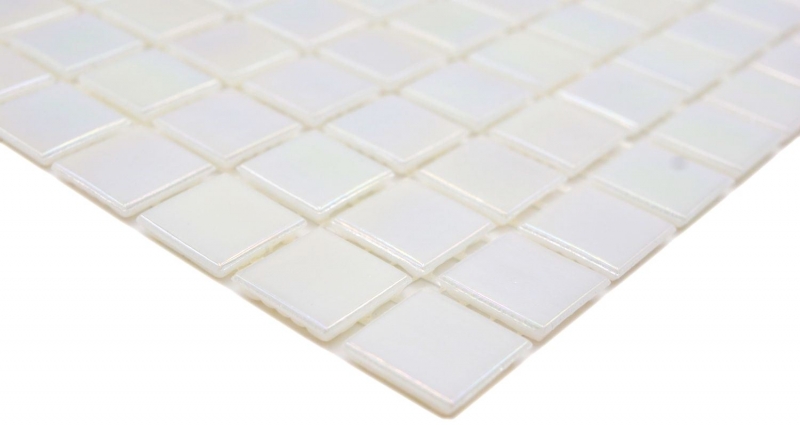 Mosaico in vetro dipinto a mano Iridium White Flip Flop Colour MOS240-WA02-P_m