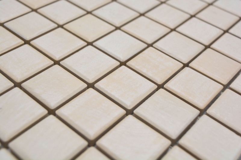 Jasba Senja Mosaico puro in ceramica gres acero opaco effetto legno cucina bagno doccia MOSJB21 1 tappetino