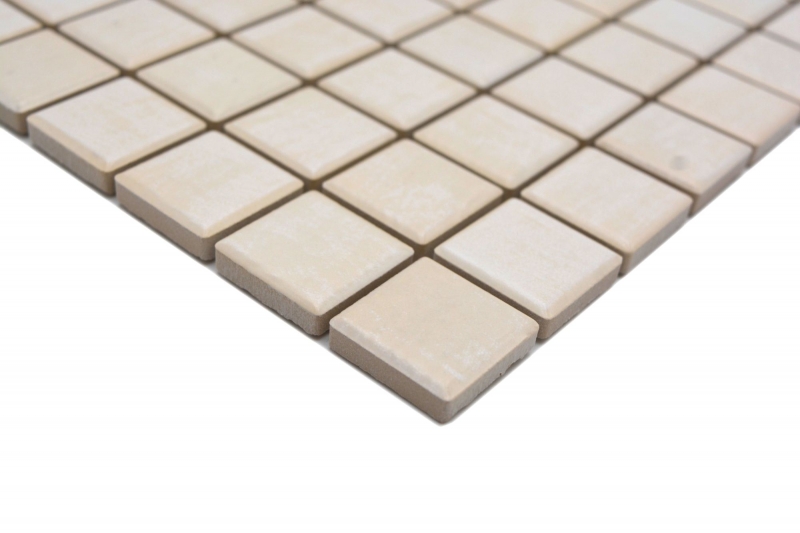 Jasba Senja Mosaico puro in ceramica gres acero opaco effetto legno cucina bagno doccia MOSJB21 1 tappetino
