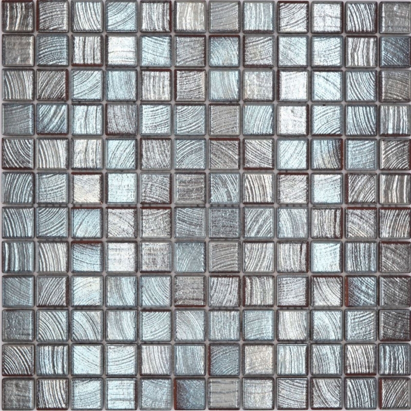 Jasba Senja Mosaico ceramico puro in gres wengé-metallico lucido effetto metallo cucina bagno doccia MOSJB27 1 tappetino