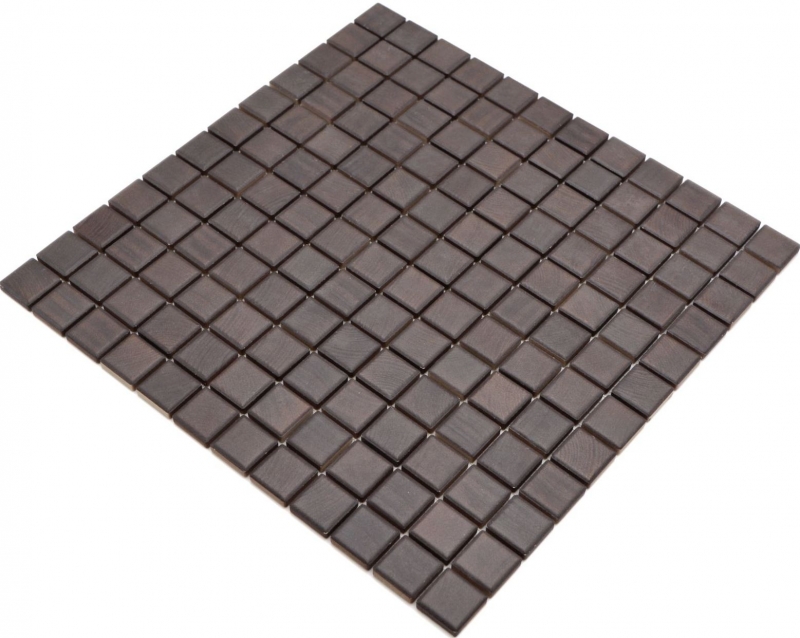 Jasba Senja Mosaico puro in ceramica gres wengé opaco effetto legno cucina bagno doccia MOSJB28 1 tappetino