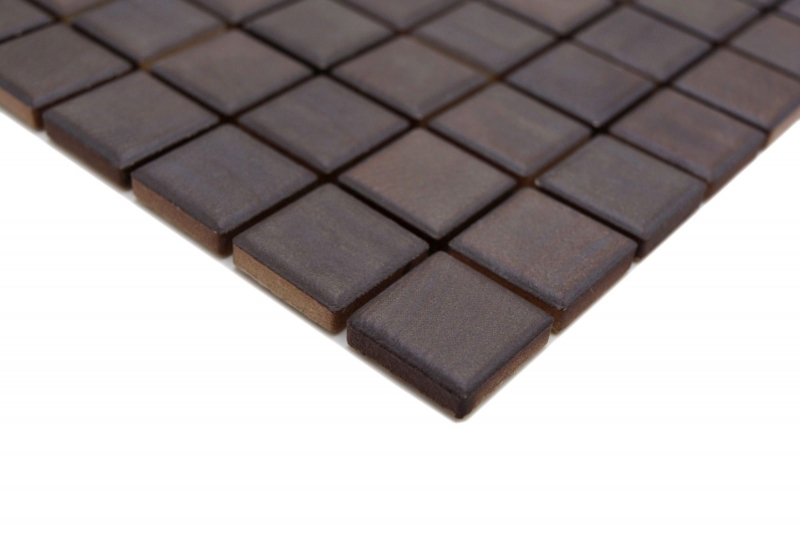 Jasba Senja Mosaico puro in ceramica gres wengé opaco effetto legno cucina bagno doccia MOSJB28 1 tappetino